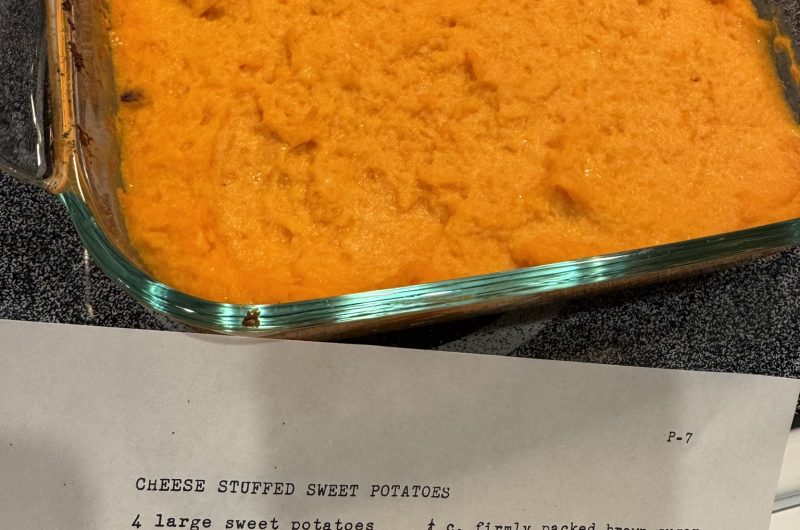 Cheese Stuffed Sweet Potatoes